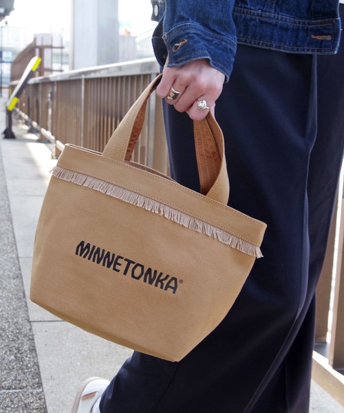 未使用 MINNETONKA ミネトンカ トート バッグ モカシン キーリング付 Minnetonka - 未使用 MINNETONKA ミネトンカ トート バッグ モカシン
