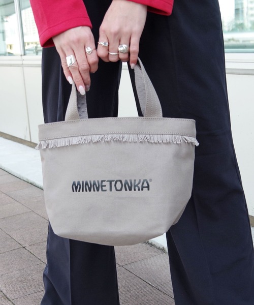 公式通販 - 人気アイテム多数 Minnetonka トートバッグ 「MINNETONKA/ミネトンカ」 CANVAS BAG 靴
