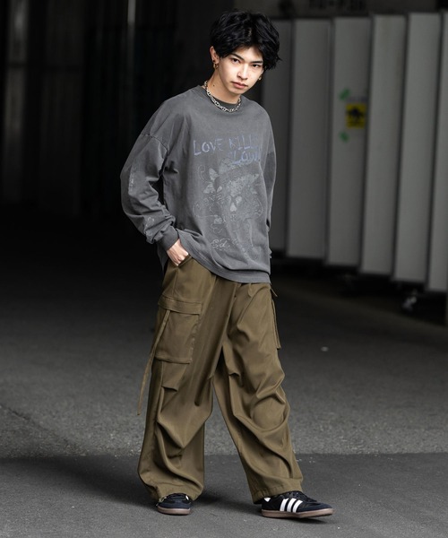 Ed Hardy（エド・ハーディー） tシャツ ピグメント加工ヴィンテージ