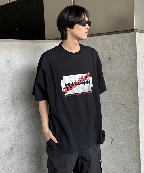 S*A様 everyone ボカシ 黒 Tシャツ　XL tシャツ シャカシャカドッキングTシャツ メンズ レディース : ZOZOTOWN