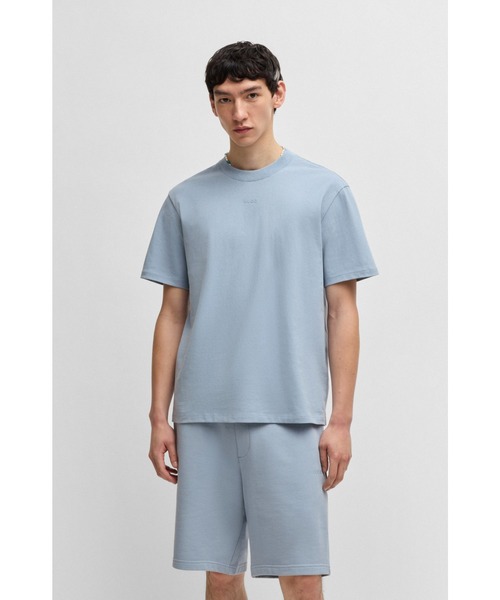 【超大人気】Hugo Boss ロゴプリント リラックスフィットTシャツ HUGO tシャツ HUGOロゴプリント リラックスフィット コットンT