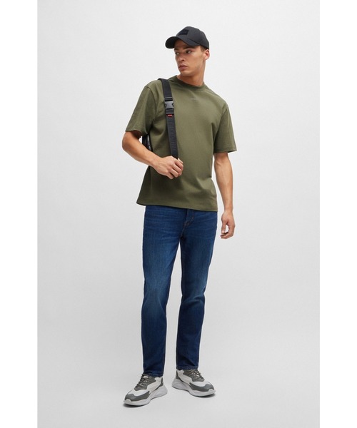 HUGO tシャツ HUGOロゴプリント リラックスフィット コットンT