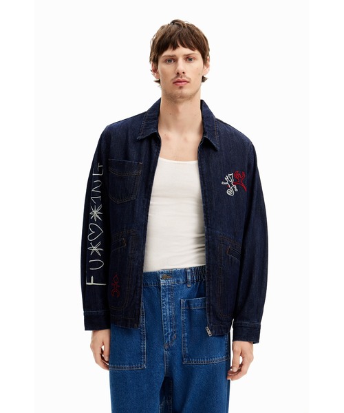 Desigual デニムジャケット gジャン AARON メンズ : ZOZOTOWN