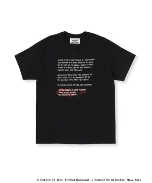 tシャツ VINCENT50 Basquiat Front Message Logo Tee / バンソンサンカント バスキア フロントメッセージロゴ