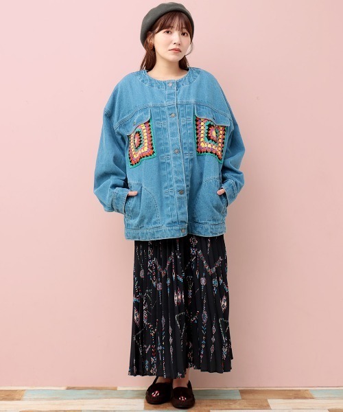 チチカカ（TITICACA） デニムジャケット gジャン Rico モチーフデニム