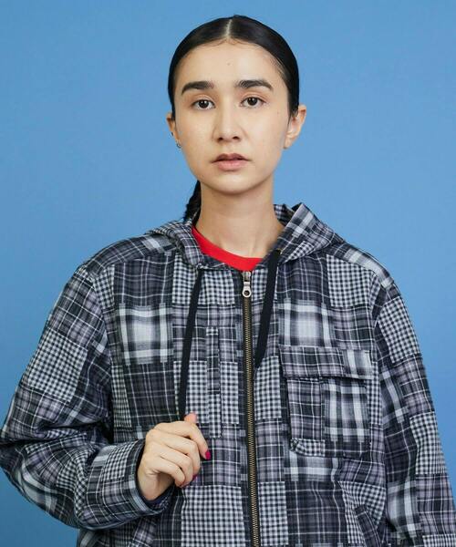 限定値下げFRANZIUS NO HOOD ジャケット 青系チェック