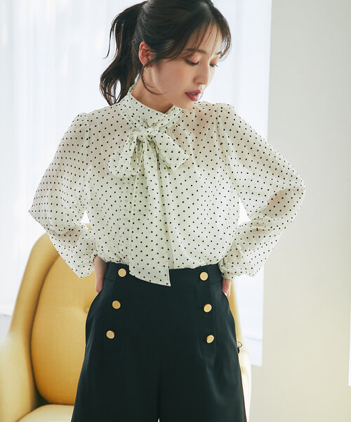 La boutique Bonbon ブラウス シャツ 「好感度UP」フロッキー