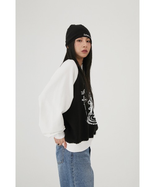 トレーナー スウェット A'GEM/9 × .kom 「ACOVER/オコボ」 Dreaming Raglan Sweats shirt/ドリーミング ACOVER トレーナー スウェット A'GEM/9 × .kom 「ACOVER/オコボ