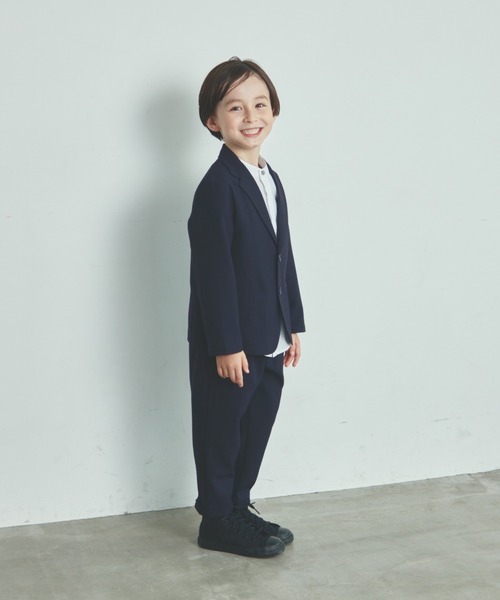 フォーマルスーツ ネイビー 130cm 卒園式　男の子 ドレスプラス DRESS+ キッズフォーマル 男児 男の子 キッズ