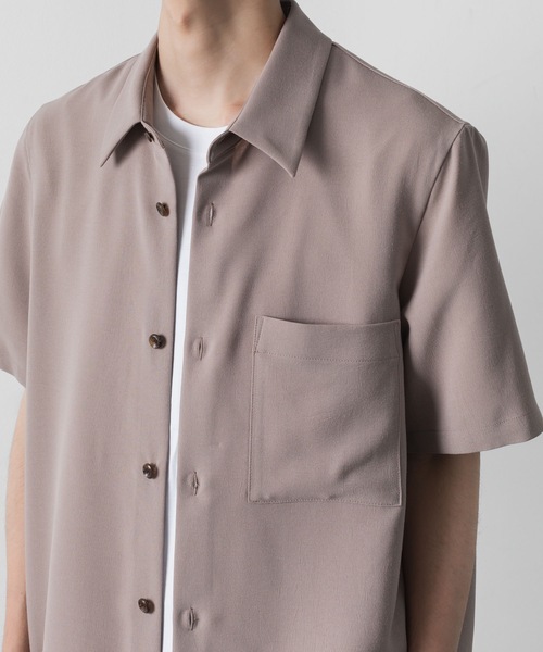marka 21SS レギュラーカラーシャツ グレー 1 HERILL(ヘリル) Supima poplin Regular collarスーピマポプリン
