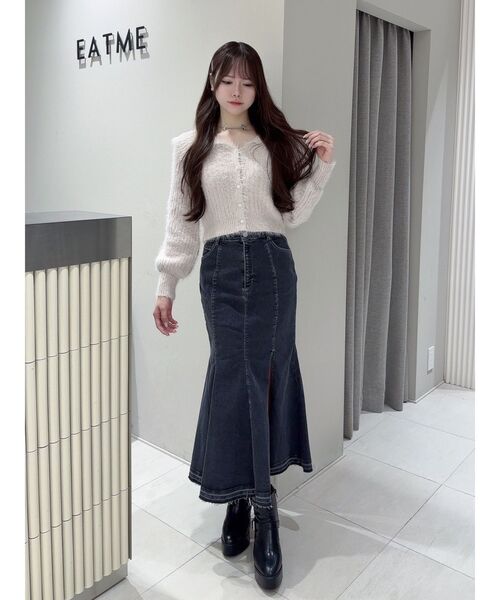 m me eme エムミーエメ ティアードデニムロングスカート M me eme／Tiered denim long skirt (eme10434) | All Item | Mmeeme