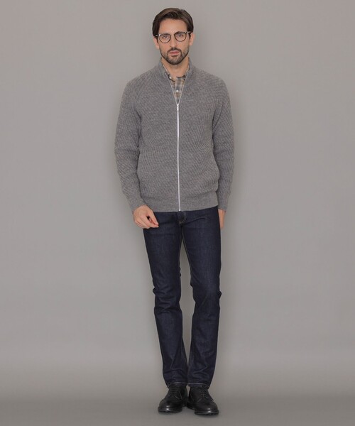 MACKINTOSH LONDON セーター ニット ロービングウールフルジップ