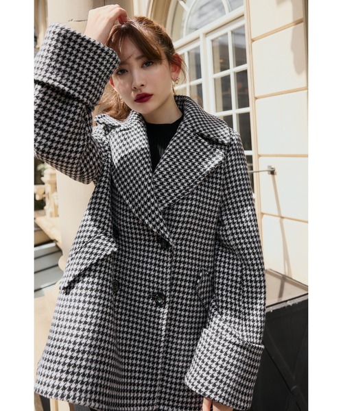 ジャケット・アウター Proust Wool-Blend Melton Coat / Herlipto Her lip to ジャケット テーラードジャケット Proust Wool-Blend