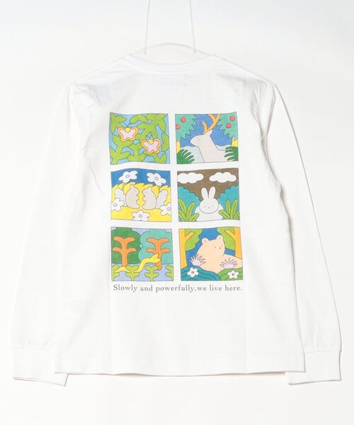 tシャツ 「復刻」”NATURE” hakowasa 天竺ロンT レディース メンズ