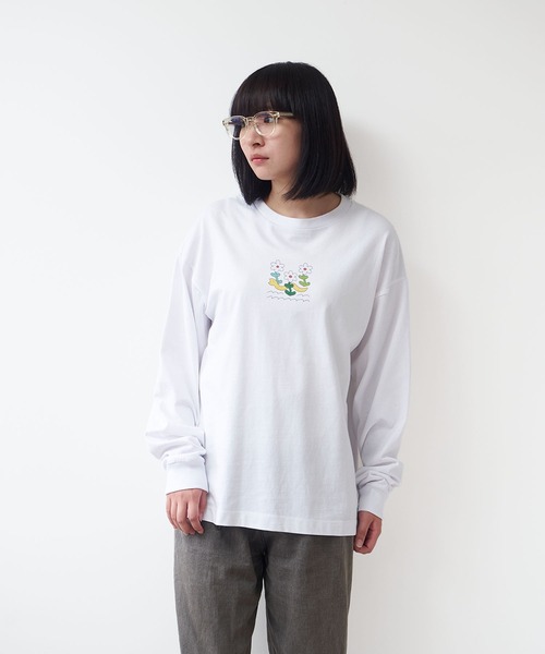 tシャツ 「復刻」”NATURE” hakowasa 天竺ロンT レディース メンズ