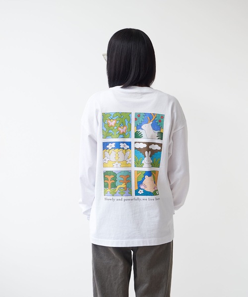tシャツ 「復刻」”NATURE” hakowasa 天竺ロンT レディース メンズ
