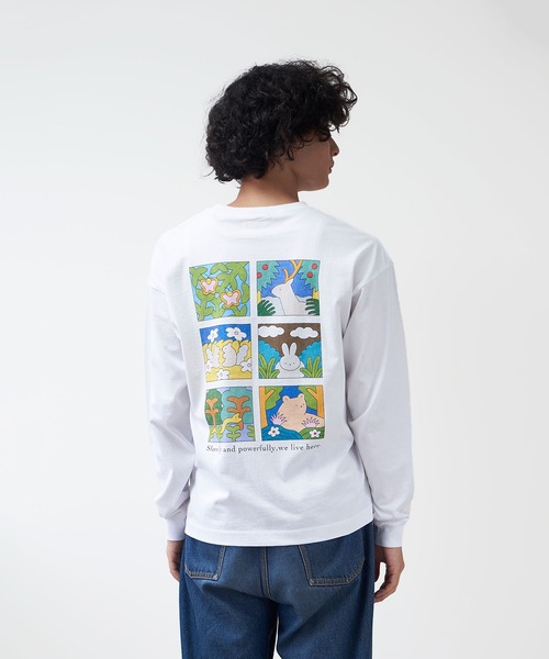 tシャツ 「復刻」”NATURE” hakowasa 天竺ロンT レディース メンズ