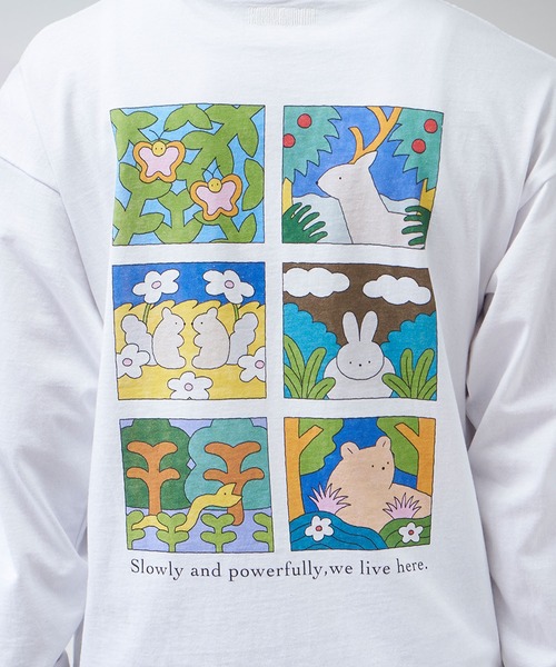 tシャツ 「復刻」”NATURE” hakowasa 天竺ロンT レディース メンズ