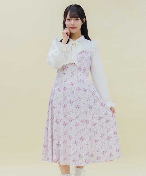axes femme POETIQUE ワンピース リボンブーケボウタイ axes femme POETIQUE ワンピース リボンブーケボウタイ