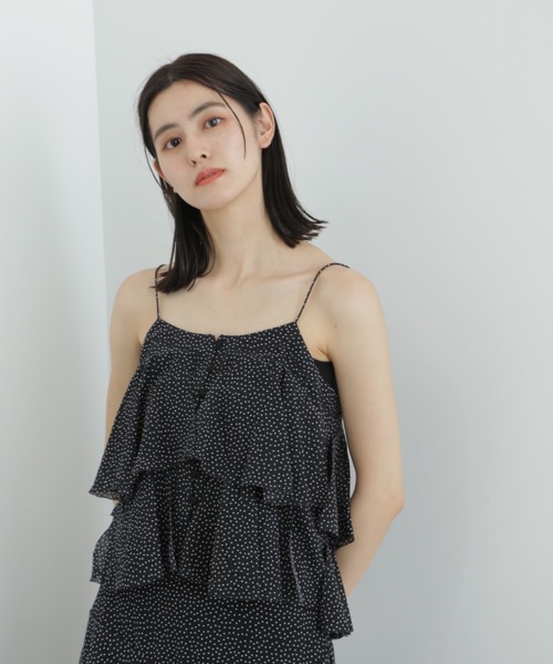 「JILL STUART」 キャミソールブラウス SMALL ブラック レディース