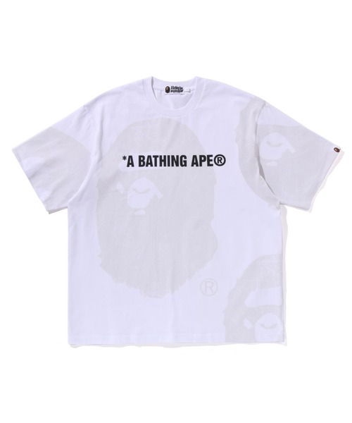 A BATHING APE tシャツ WATER PRINT HEAD RELAXED FIT TEE