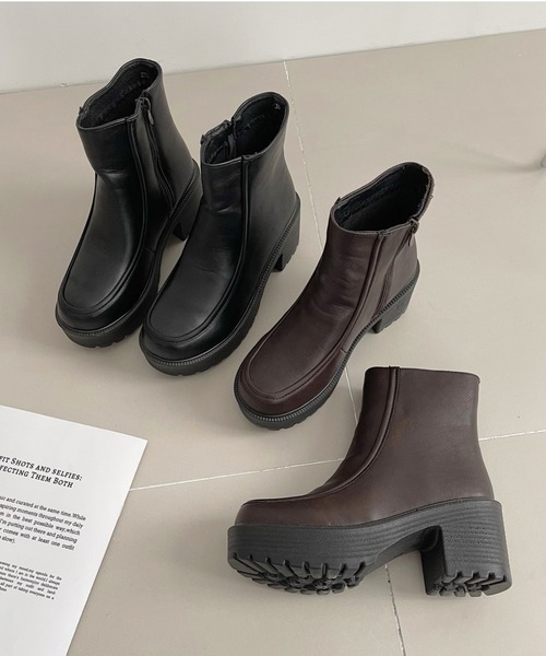 「Shoes in Closet」 ショートブーツ LL ブラック レディース_画像9
