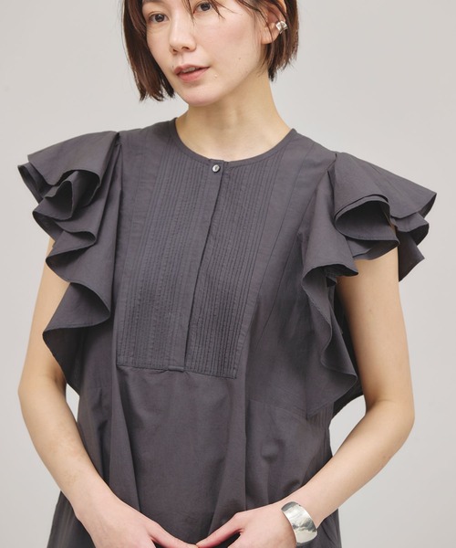 29,700円正規購入 Curensology ポプリンラッフルワンピース Curensology｜ポプリンラッフルワンピース | Rakuten Fashion