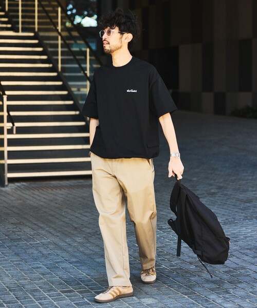 tシャツ 限定展開 WILD THINGS×FREAK'S STORE/ワイルドシングス 別注 ビッグシルエット サイドポケット ヘムコード Tシャツ | FREAK'S STORE | 24
