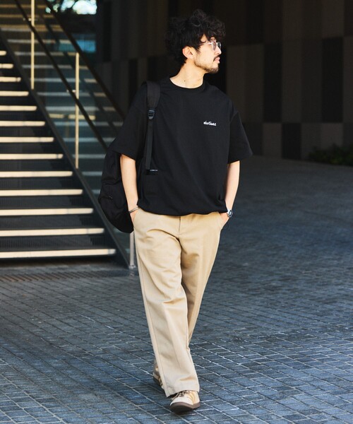 tシャツ 限定展開 WILD THINGS×FREAK'S STORE/ワイルドシングス 別注 ビッグシルエット サイドポケット ヘムコード Tシャツ | FREAK'S STORE | 21
