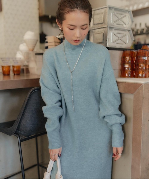 「titivate」 ニットワンピース M ベージュ レディース_画像9