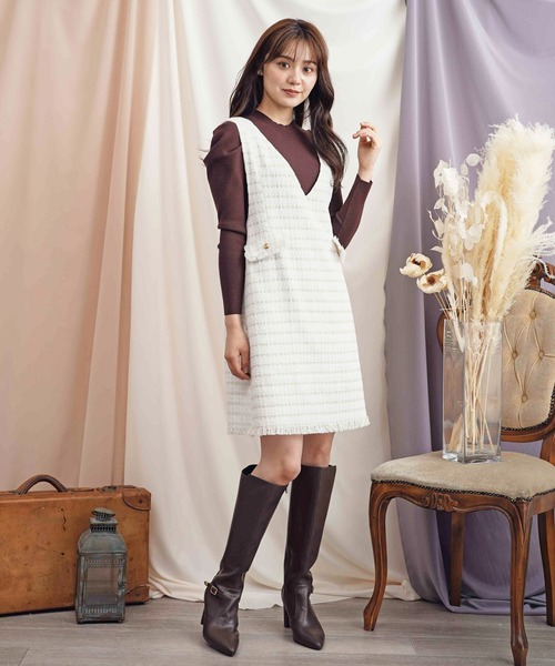 「NOELA」 サロペットスカート フリー オフホワイト レディース_画像3