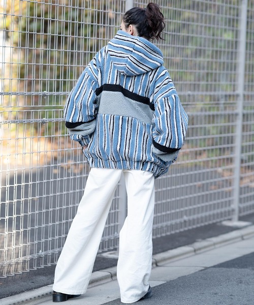 「X-girl」 ブルゾン S オフホワイト レディース_画像4