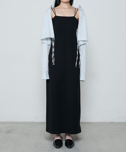 3COLOUR★Sleeveless vest camisole dress ワンピース 35 Corset Camisole Dress/コルセットキャミワンピース【MAISON