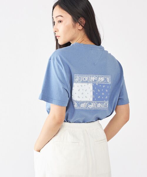 トミー ヒルフィガー ペイズリーフラッグバックプリントTシャツ TOMMY HILFIGER tシャツ TJM ペイズリーフラッグバックプリントT