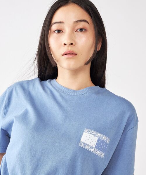 [ JEANS] リラックスペイズリーフラッグTシャツ ★大人気★ セール】リラックスペイズリーフラッグTシャツ（Tシャツ