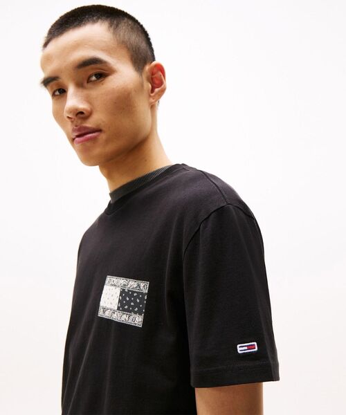[ JEANS] リラックスペイズリーフラッグTシャツ ★大人気★ セール】リラックスペイズリーフラッグTシャツ（Tシャツ