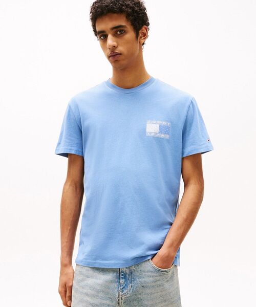 TOMMY JEANS tシャツ レギュラーペイズリーフラッグTシャツ