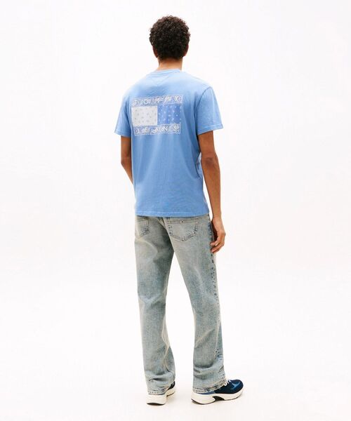 TOMMY JEANS tシャツ レギュラーペイズリーフラッグTシャツ
