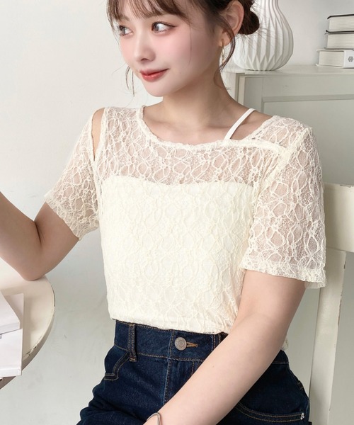 3色カジュアル ワンショルダーレターロゴ ルーズ 半袖 Tシャツ moment+ tシャツ アシンメトリーネックショルダースリット