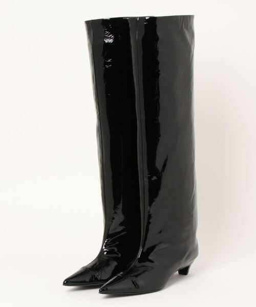 PLIPCHIC ブラック ロングブーツ 38 PIPPICHIC（ピッピシック） ロングブーツ 35.5 ブラック レディース