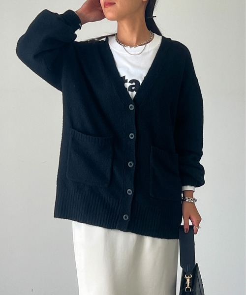 「un dix cors」 ニットカーディガン FREE ベージュ レディース_画像2