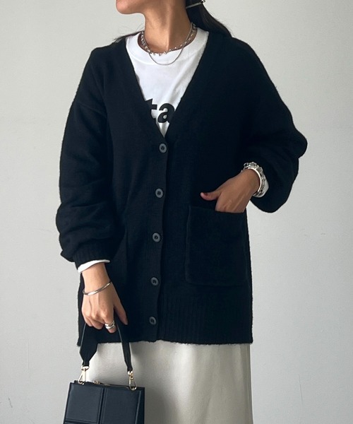 「un dix cors」 ニットカーディガン FREE ベージュ レディース_画像3