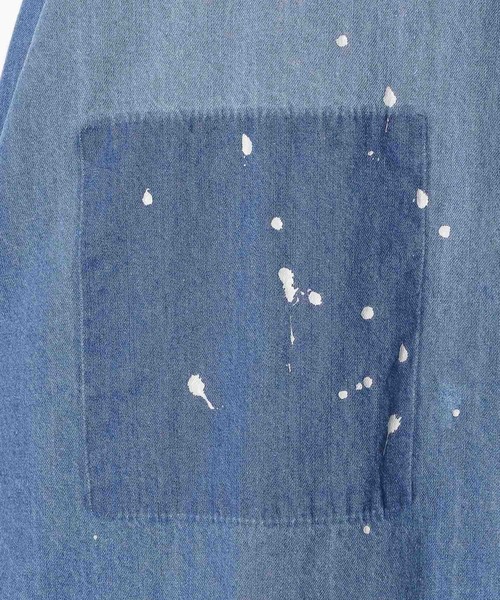 George's シャツ ペイントデニムシャツ メンズ レディース : ZOZOTOWN