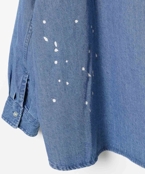 George's シャツ ペイントデニムシャツ メンズ レディース : ZOZOTOWN