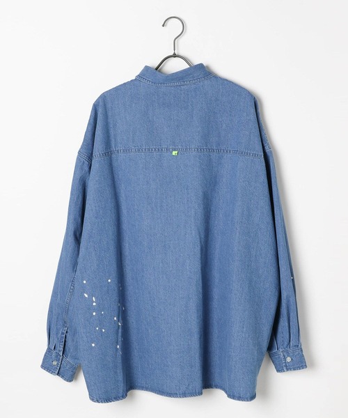 shiratama000dango です★美品★ペイントデニムシャツ George's シャツ ペイントデニムシャツ メンズ レディース : ZOZOTOWN