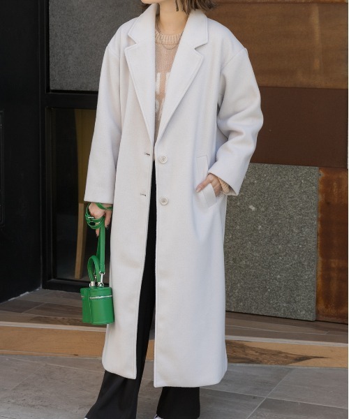 ad thie（アドティエ） チェスターコート FREE アイボリー レディース