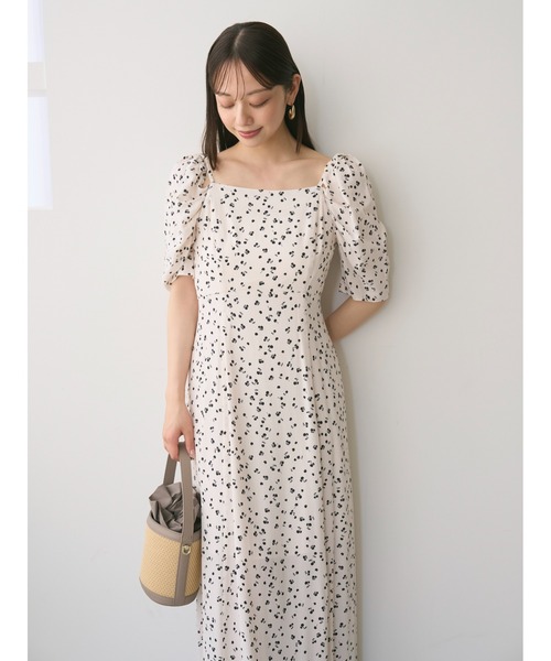 FRAY I.D ワンピース フルーツプリント2wayオフショルワンピース