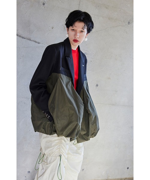 OMMO FLASK PATTERN DOCKING JK ジャケット OMMO ONLINE STORE / FLASK PATTERN DOCKING JK