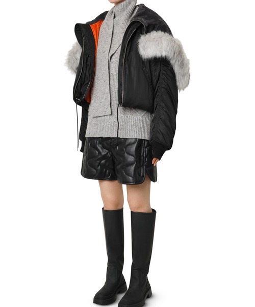 LE CIEL BLEU（ルシェルブルー） ブルゾン 36 ブラック レディース