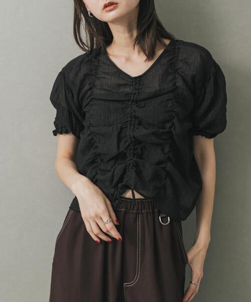 SENSE OF PLACE by URBAN RESEARCH ブラウス シャツ シャーリング 